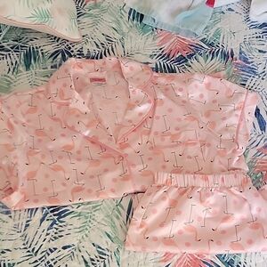 Kate Spade Pink Flamingo Pajama Set